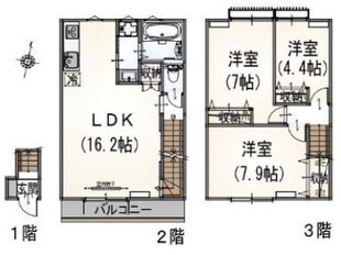 ルメール唐木田の物件間取画像